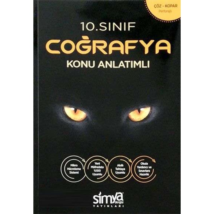 Simya Yayınları 10. Sınıf Coğrafya Konu Özetli Soru Fasikülü