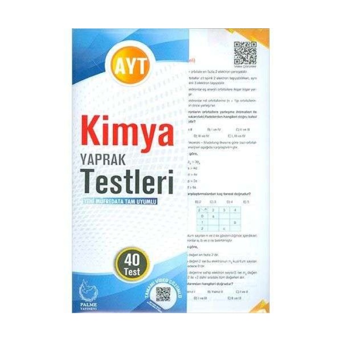 Palme Yaprak Test Yks Ayt Kimya