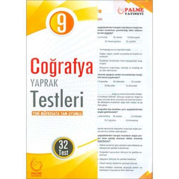 Palme Yaprak Test 9.Sınıf Coğrafya