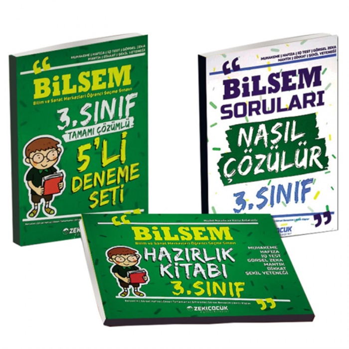 Zeki Çocuk Yayınları 3. Sınıf Bilsem Hazırlık Seti