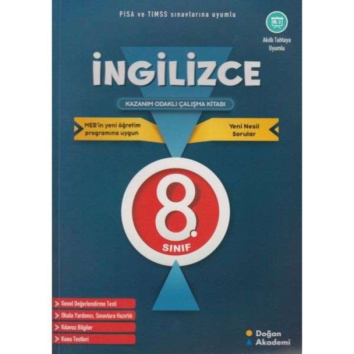 Doğanak Yayınları 8. Sınıf İngilizce Kazanım Odaklı Çalışma Kitabı