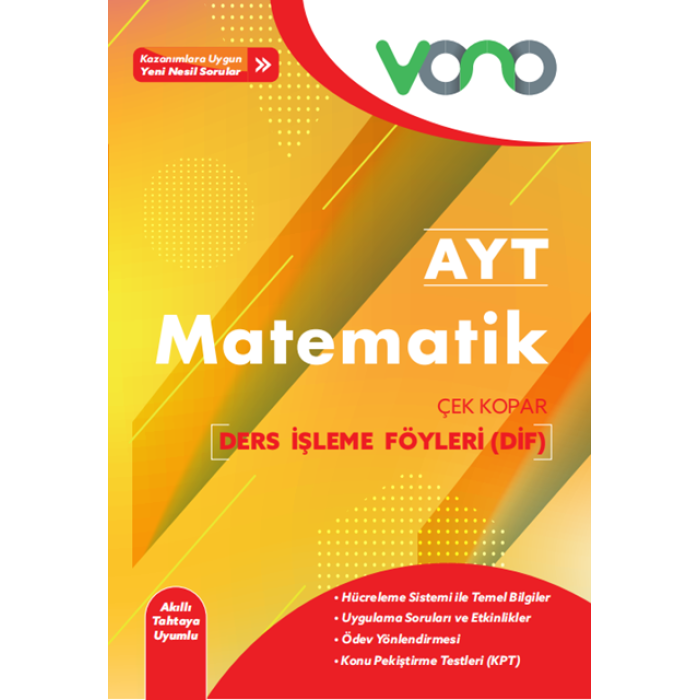 Vono Yayınları Ayt Matematik Ders İşleme Föyleri