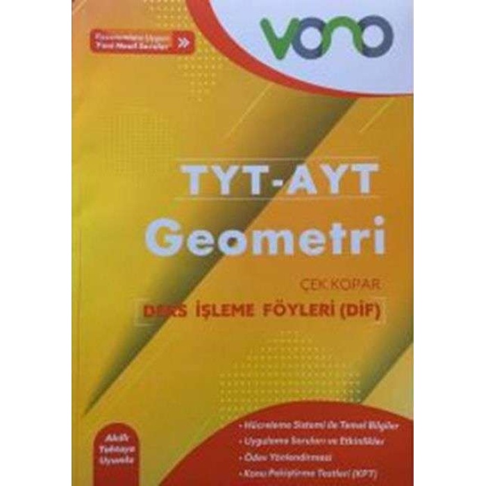 Vono Yayınları Tyt Ayt Geometri Ders İşleme Föyleri