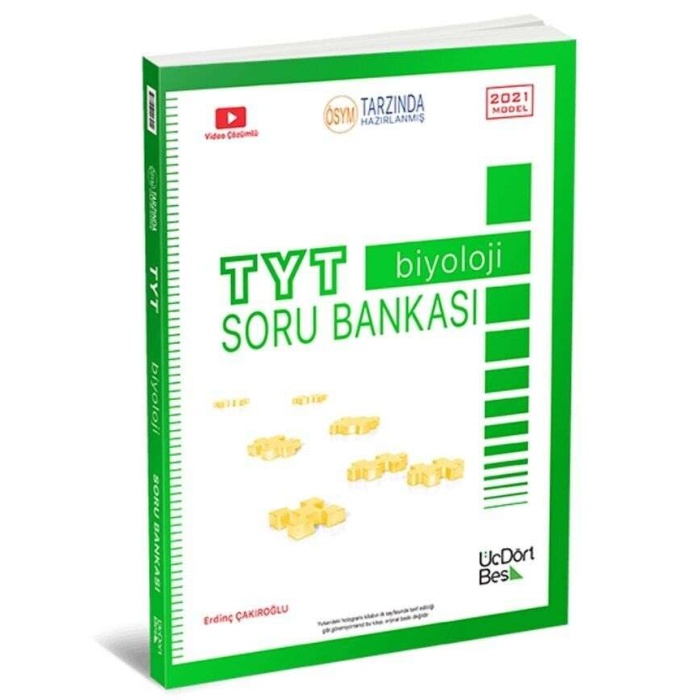 Üçdörtbeş Yayınları Tyt Biyoloji Soru Bankası