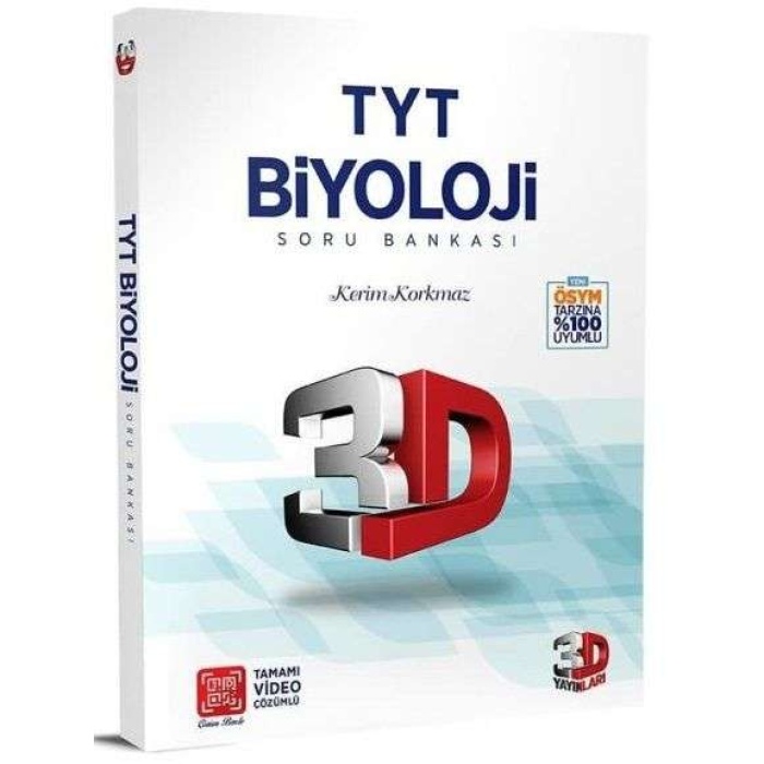 3D Yayınları Tyt Biyoloji Soru Bankası