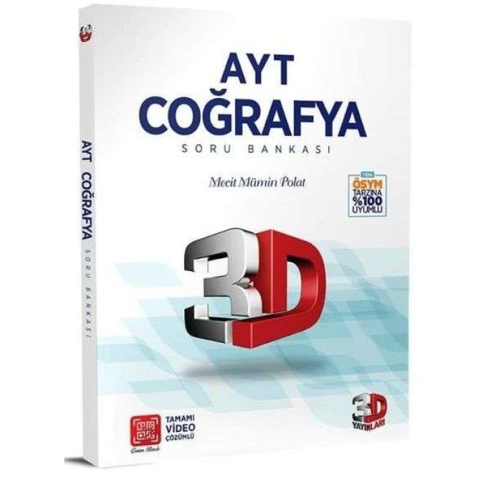 3D Yayınları Ayt Coğrafya Soru Bankası