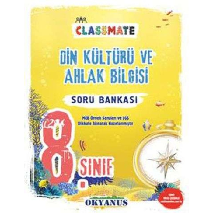 Okyanus Yayınları 8. Sınıf Classmate Din Kültürü Ve Ahlak Bilgisi Soru