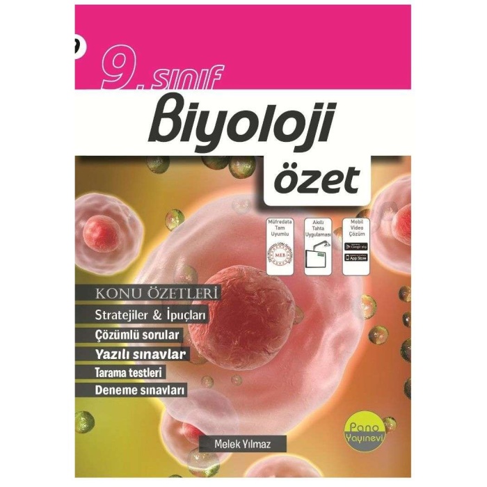 Pano Yayınları 9. Sınıf Biyoloji Özet