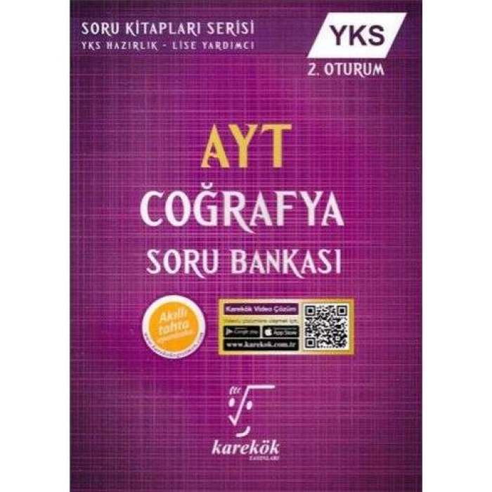 Karekök Yayınları Ayt Coğrafya Soru Bankası