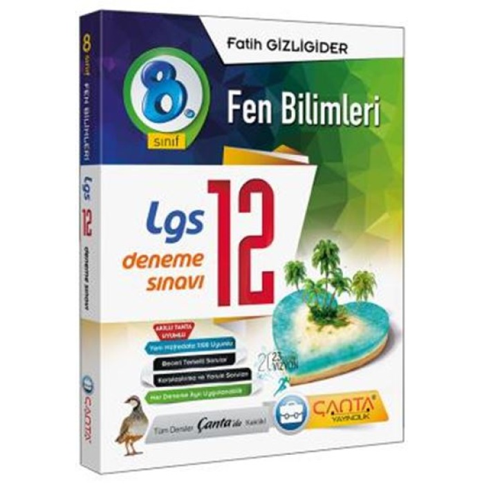 Çanta Yayınları 8. Sınıf Deneme 12 Lgs Fen Bilimleri