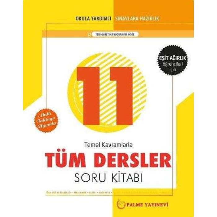 Palme 11.Sınıf Tüm Dersler Soru (Eşit Ağırlık)