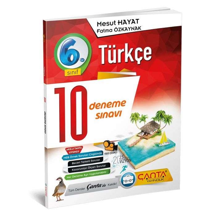 Çanta Yayınları 6. Sınıf 10 Türkçe Deneme