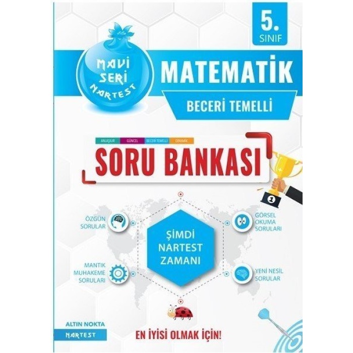 Nartest Yayınları 5. Sınıf Mavi Matematik Soru Bankası