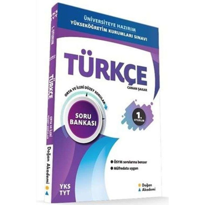 Doğanak Yayınları Tyt Türkçe Soru Bankası Orta İleri Düzey