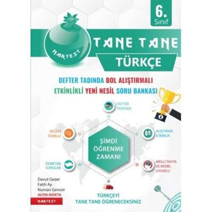 Nartest Yayınları 6. Sınıf Defter Tadında Tane Tane Türkçe