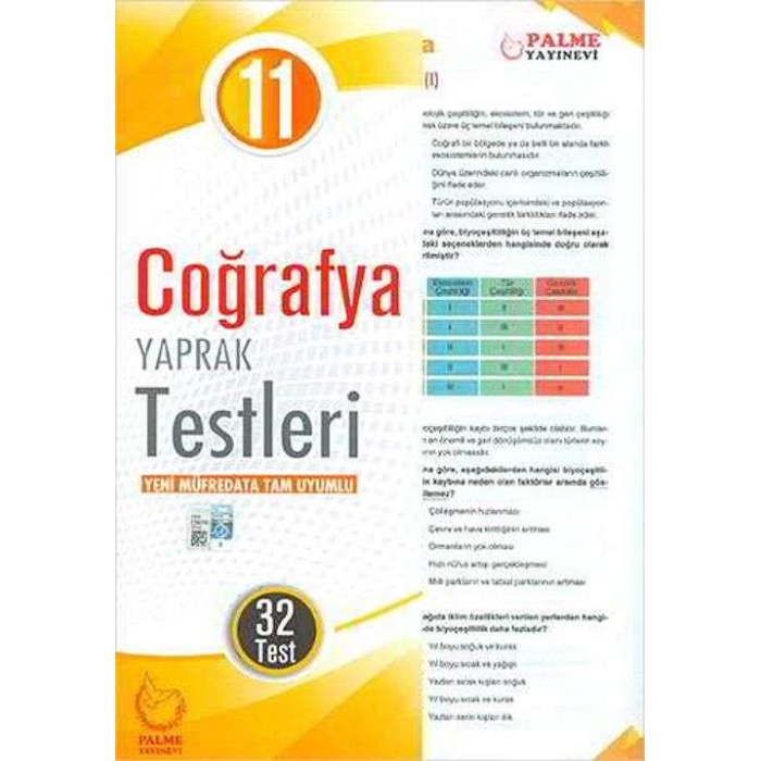 Palme Yaprak Test 11.Sınıf Coğrafya