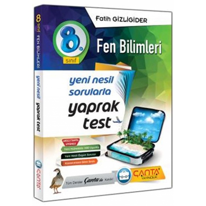 Çanta Yayınları 8.Sınıf Yaprak Test Fen Bilimleri