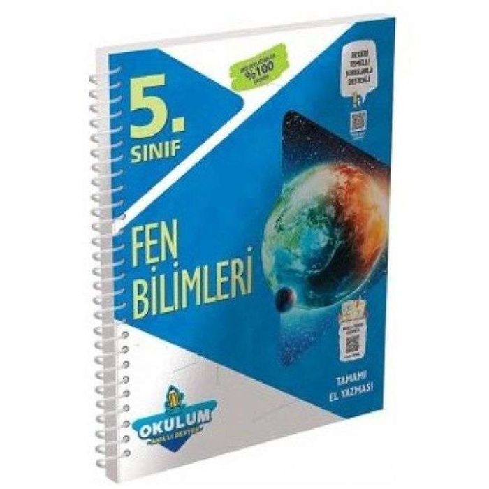 Okulum 5. Sınıf Fen Bilimleri Defter