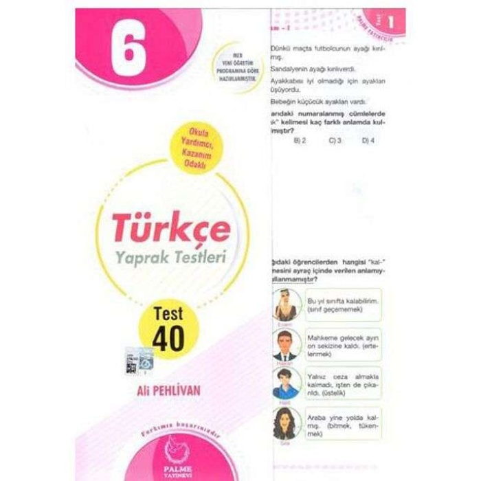 Palme Yaprak Test 6.Sınıf Türkçe