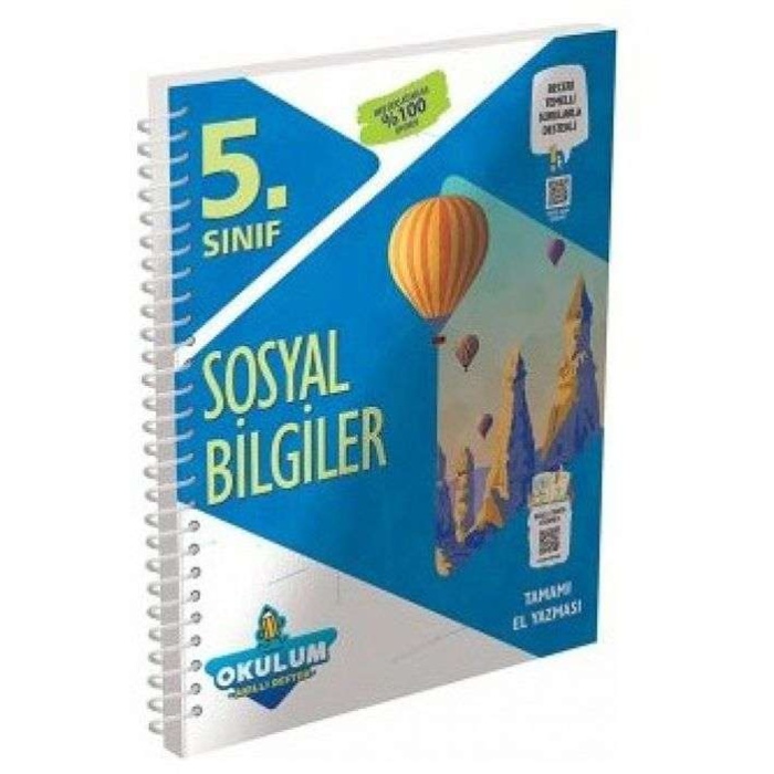 Okulum 5. Sınıf Sosyal Bilgiler Defter