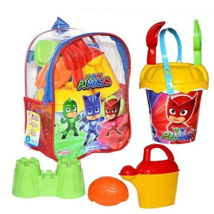 Dede Pj Maskeliler Resimli Sırt Çantalı Plaj Set 03502