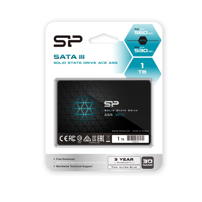 Silicon Power 1TB Ace A55 2.5 560mb-530mb Sata Ssd Harddisk