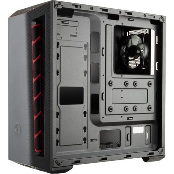 Cooler Master MasterBox MB501L 600W Carbon Dizayn Ön Panel 1x120mm Fanlı Pencereli MidTower Kasa