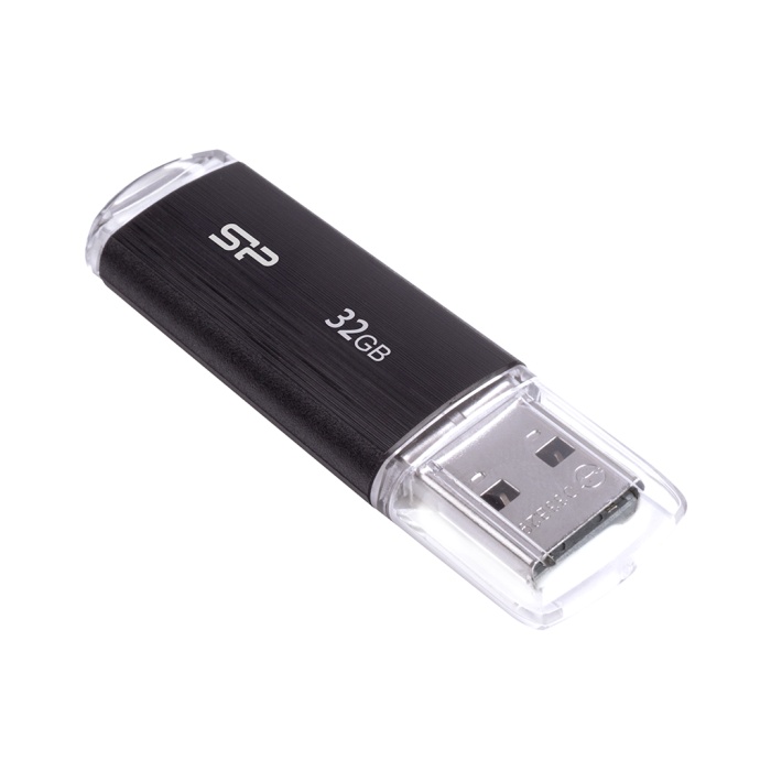 Silicon Power Ultima U02 32GB USB2.0 Siyah Flash Bellek