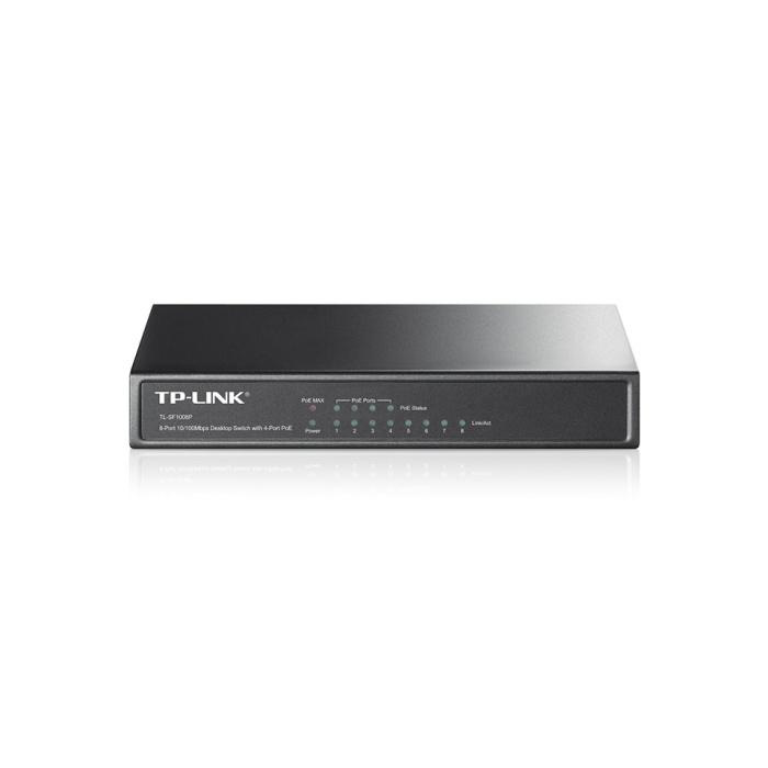 Tp-Link TL-SF1008P 8 Port 4 Port Poe+ 10-100 Mbps Switch Çelik Kasa