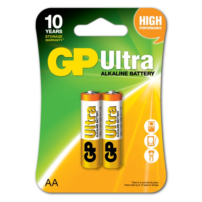 Gp LR6 AA Boy Ultra Alkalin Kalem Pil 2li Paket GP15AU-U2