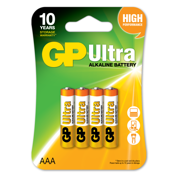 Gp LR03 AAA Boy Ultra Alkalin İnce Kalem Pil 4lü Paket GP24AUMB-U4