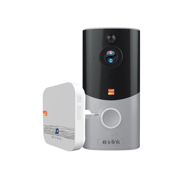 S-Link Swapp SL-EG22 1080p HD TF Kartlı Kameralı Akıllı Kapı Zili Wifi TUYA Destekli