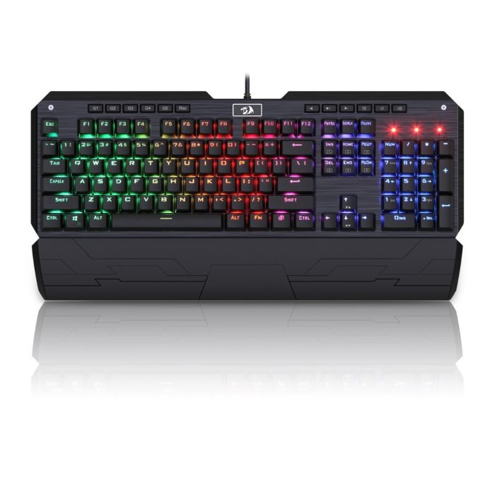 Redragon Indrah K555 Blue Switch RGB Türkçe Q Mekanik Oyuncu Klavyesi