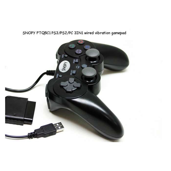 Snopy FTQ5C1 PC-Ps2-Ps3 3 in 1 Joypad