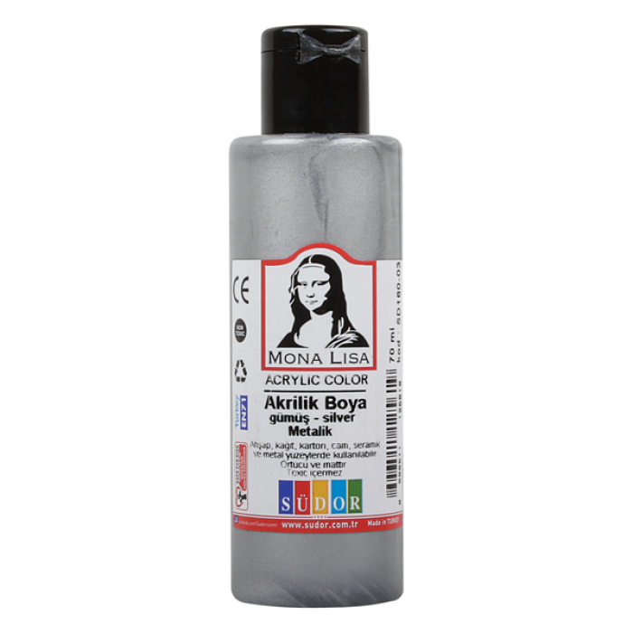 Monalisa Akrilik Boya 70 ML Gümüş SD160-03