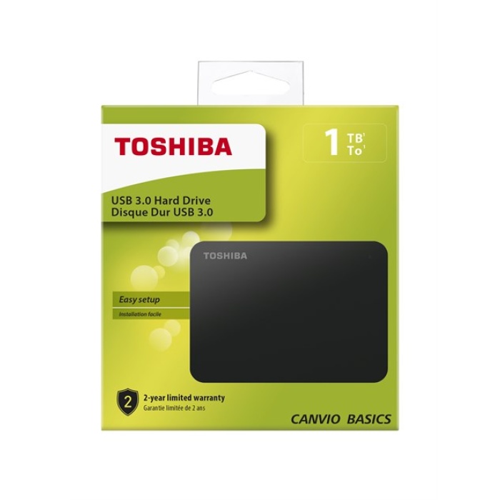 Toshiba 1TB Canvio Basic 2.5 Siyah Taşınabilir Disk HDTB410EK3AA