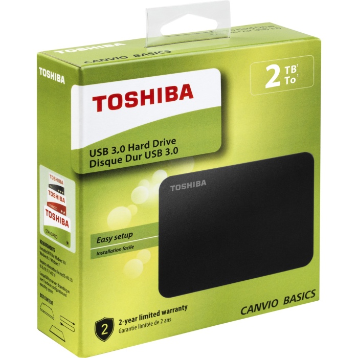 Toshiba 2TB Canvio Basic 2.5 Siyah HDTB420EK3AA Harici Harddisk