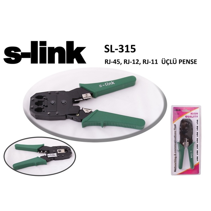 S-link SL-315 RJ-45-RJ-12-RJ-11 Üçlü Pense