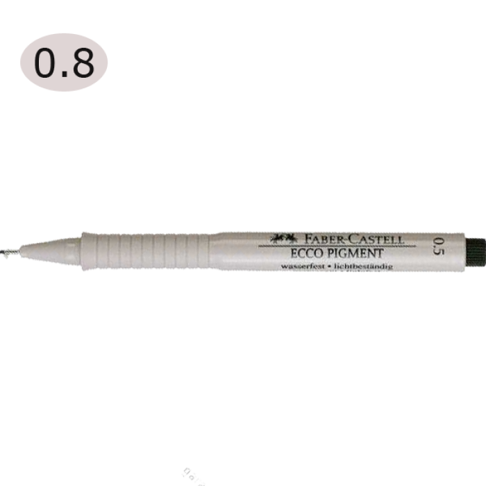 Faber-Castell Çizim Kalemi Ecco Pigment 0.8 MM Siyah 16 68 99