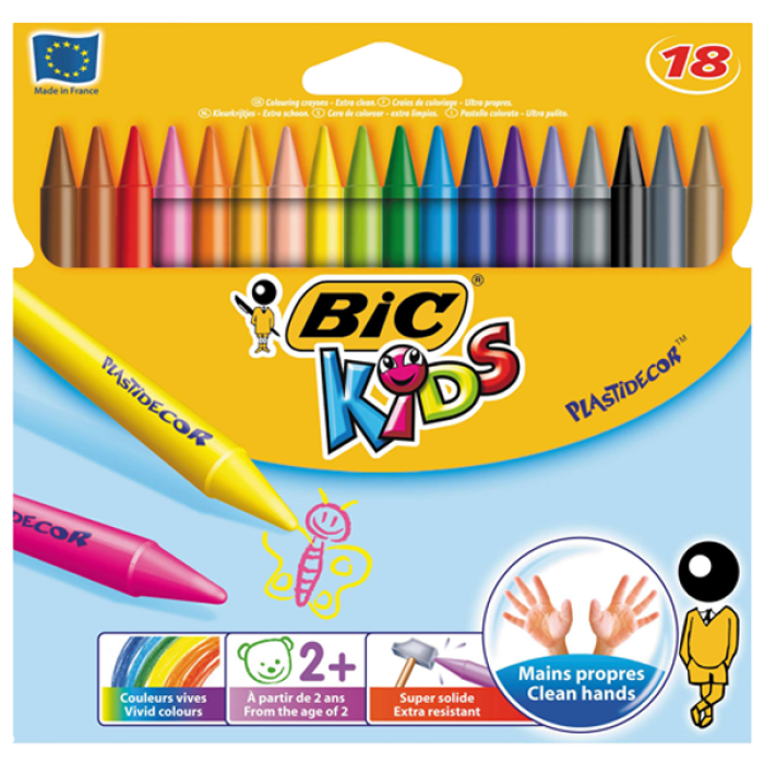 Bic Pastel Boya Plastidecor Silinebilir 18 Renk 829771