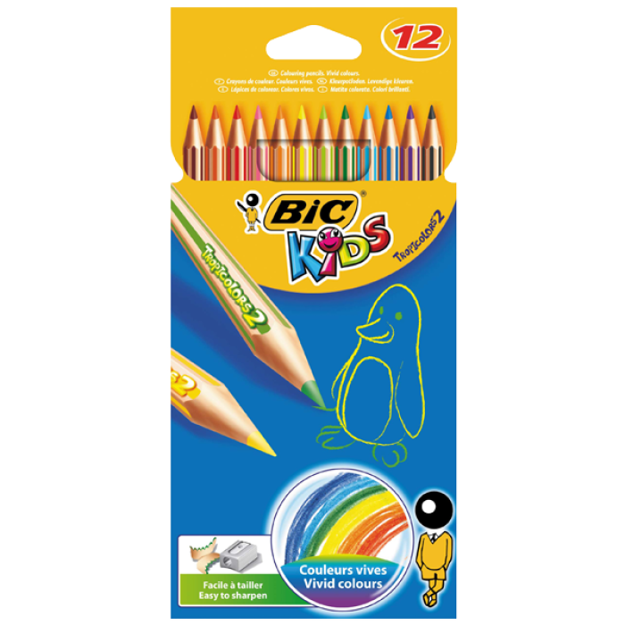 Bic Kuru Boya TropicolorS2 Tam Boy 12 Lİ 832566