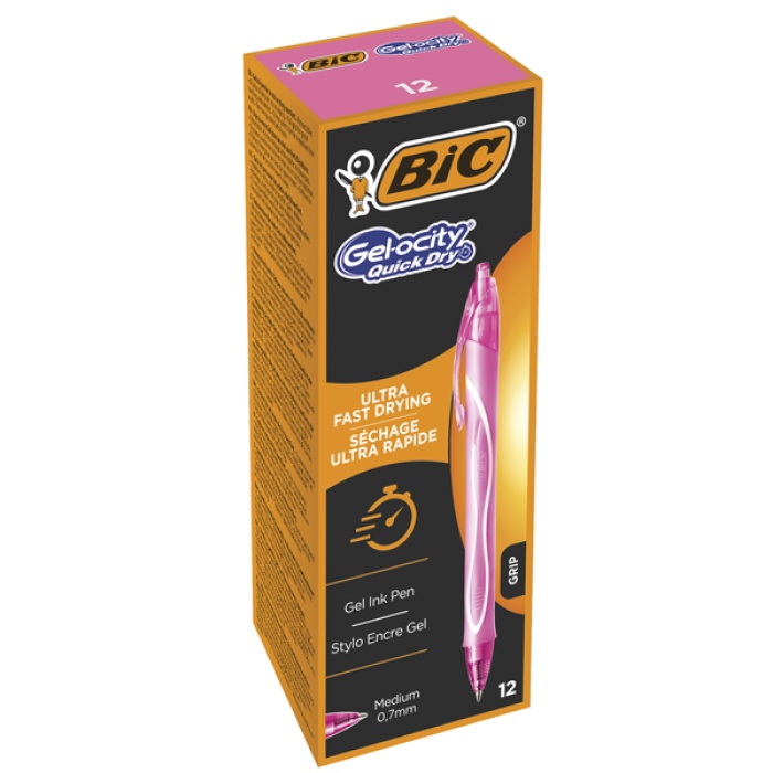 Bic Jel Kalem Basmalı Gelocıty Hızlı Kuruyan 12 Lİ Pembe