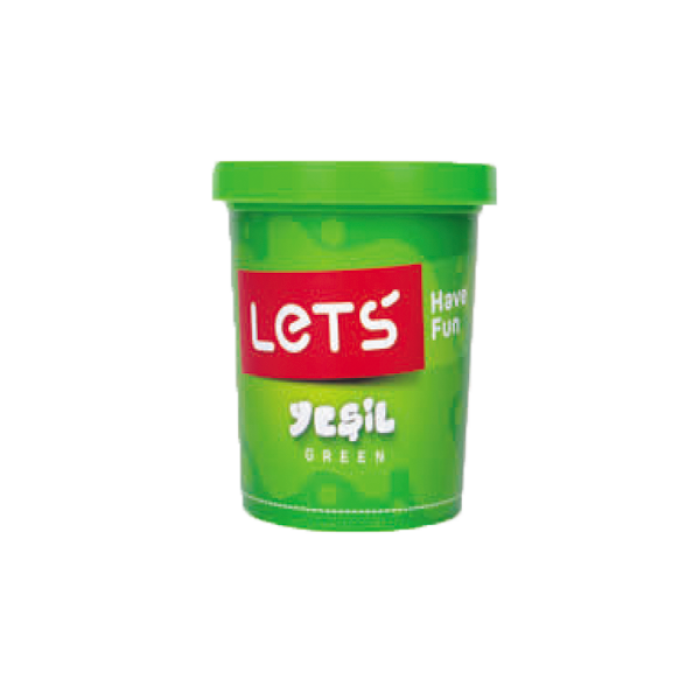 Lets Oyun Hamuru Tek Renk 150 GR Yeşil L8340-4