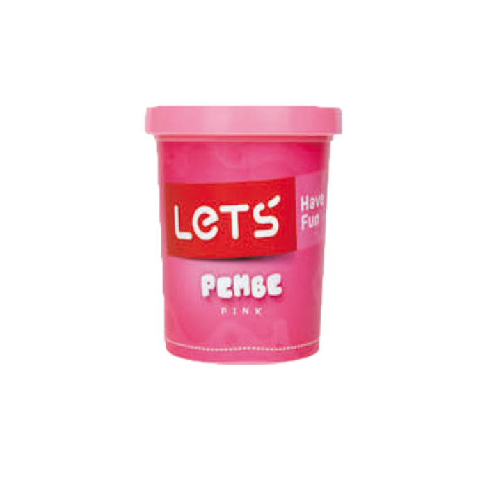 Lets Oyun Hamuru Tek Renk 150 GR Pembe L8340-7