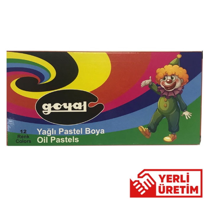 Goyal Pastel Boya Karton 12 Renk Köşeli PTL-112