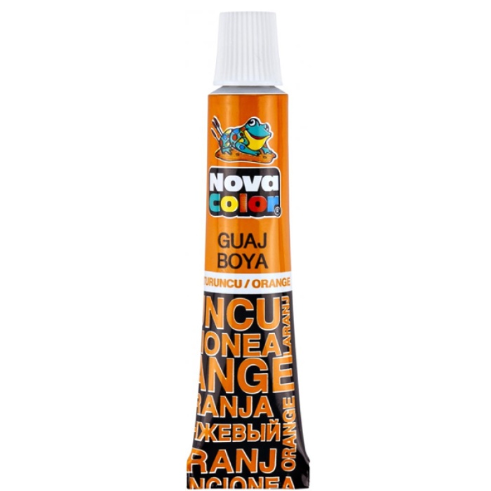 Nova Color Guaj Boya Tüp 12 Lİ Turuncu NC-122