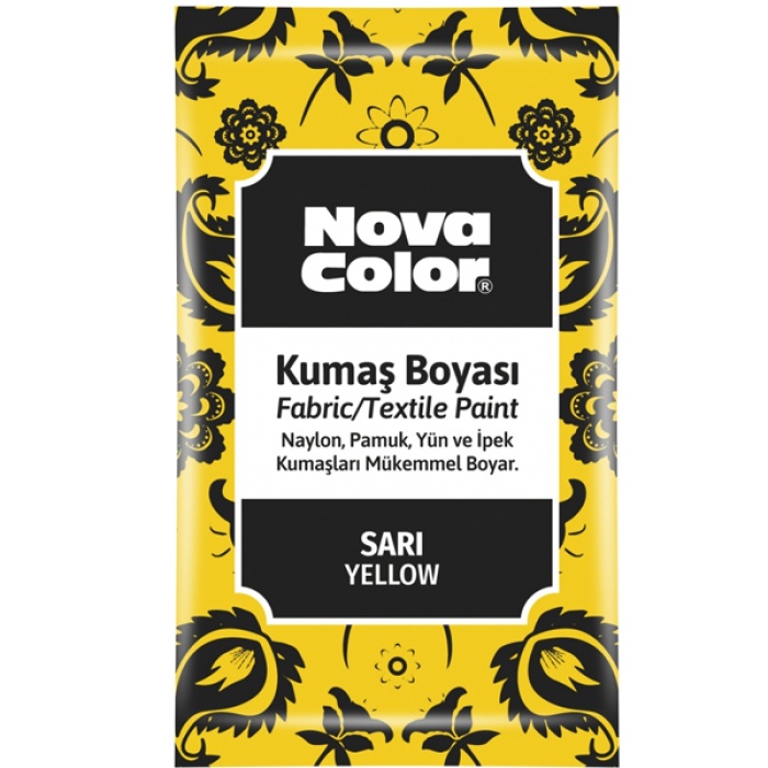 Nova Color Kumaş Boyası Toz 12 GR Sarı Nc-900