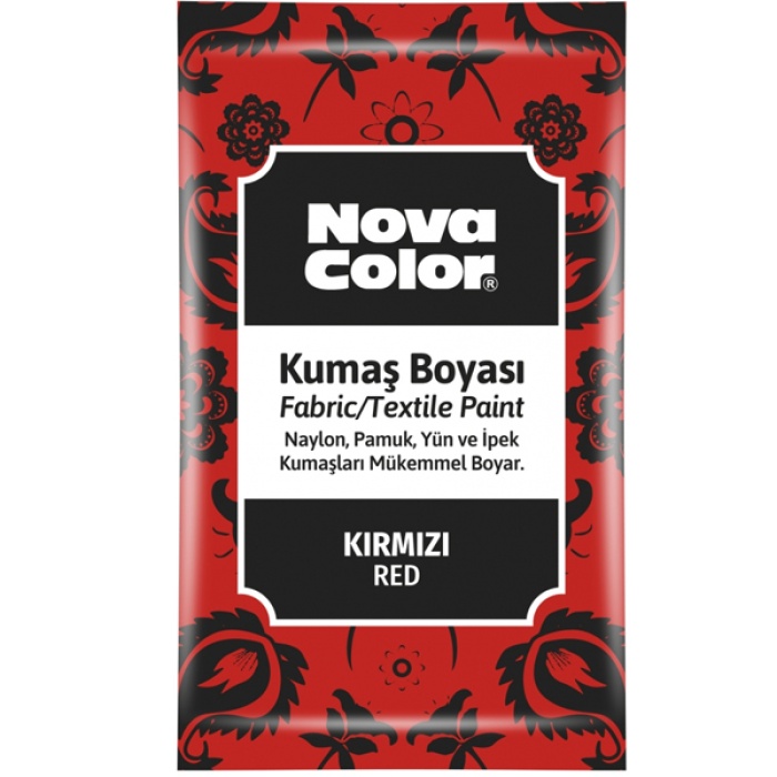 Nova Color Kumaş Boyası Toz 12 GR Kırmızı Nc-901