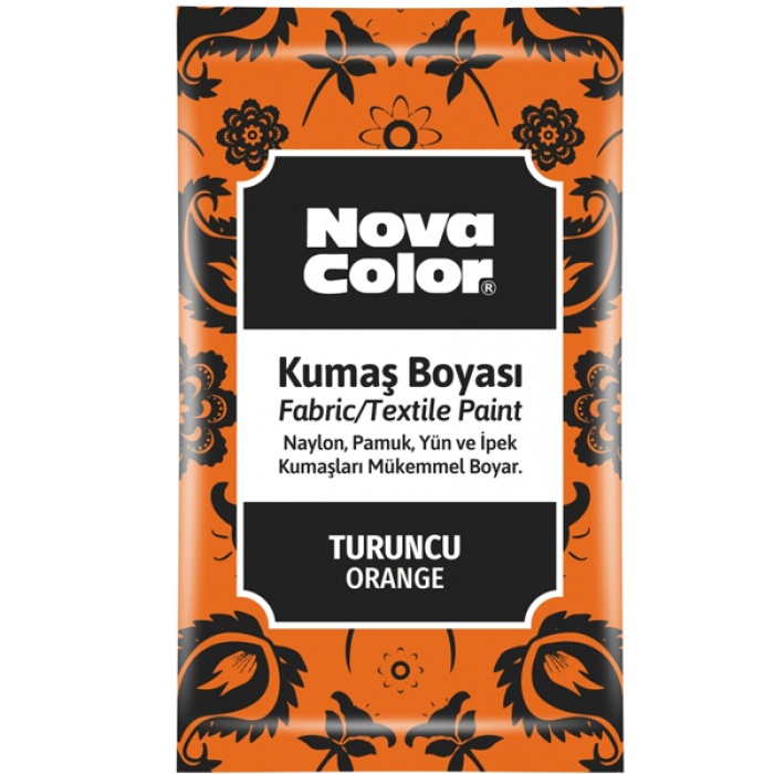 Nova Color Kumaş Boyası Toz 12 GR Turuncu NC-906