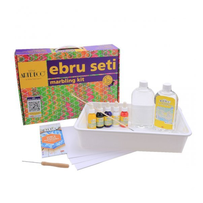 Artdeco Ebru Boyama Seti Çantalı 8 Lİ ES-8